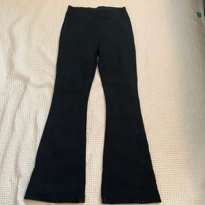 Black bellbottom jeans